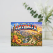 Georgia Greetings Postkarte  (Stehend Vorderseite)