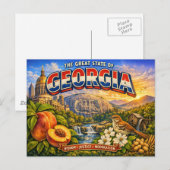 Georgia Greetings Postkarte  (Vorne/Hinten)