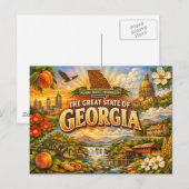 Georgia Greetings Postkarte (Vorne/Hinten)