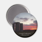 Georgia Guidestones Sunset Magnet (Vorderseite/Rückseite)
