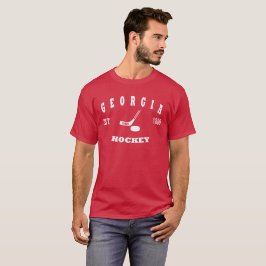 Georgia-Hockey-Retro Logo T-Shirt (Vorne ganz)
