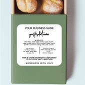 Georgia Hütte Law Food label Aufkleber