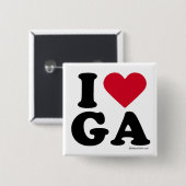 GEORGIA - I-LIEBE GA - I-LIEBE GEORGIA BUTTON (Vorne & Hinten)