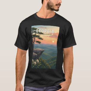 Georgia Illustration Reise Kunst Vintage T-Shirt