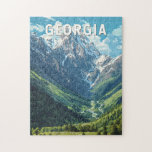 Georgia Illustration Travel Art Vintag Puzzle<br><div class="desc">Georgien Retrovektor Reise Design. Von den gepflasterten Straßen Tiflis bis zu den steil ansteigenden Gipfeln des Kaukasus bietet Georgien ein einzigartig abwechslungsreiches und einladendes Reiseerlebnis.</div>