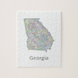 Georgia-Karte Puzzle