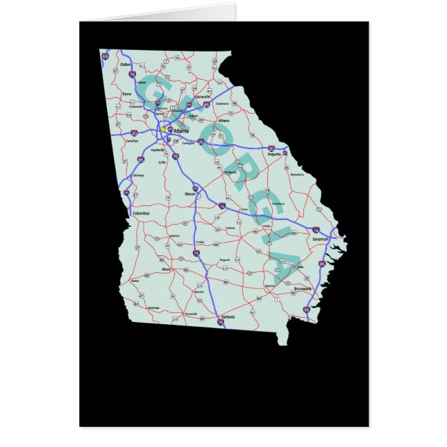 Georgia-Karten-Karte (Vorne)