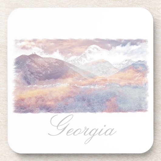 Georgia Kazbegi Architecture Untersetzer (Vorderseite)