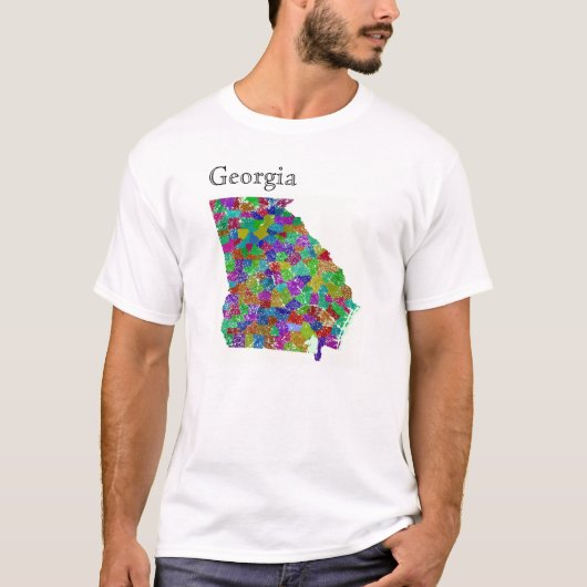 Georgia Landkreise und ihre Straßen T-Shirt (Vorderseite)