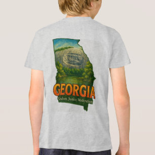 Georgia Lebendiges T-Shirt mit Staatsstolz Tri-Blend Shirt