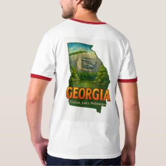 Georgia | Lebhafter Staatsstolz-T - Shirt