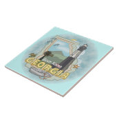 Georgia Leuchtturm Kachel (Seite)