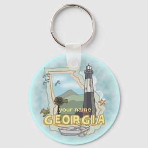 Georgia Leuchtturm-Schlüsselanhänger Schlüsselanhänger