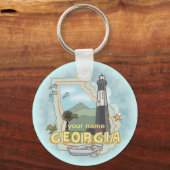 Georgia Leuchtturm-Schlüsselanhänger Schlüsselanhänger (Vorderseite)