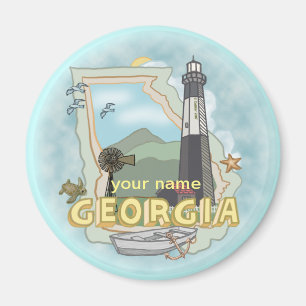 Georgia Lighthouse Magnet