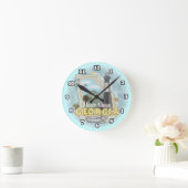 Georgia Lighthouse Runde Wanduhr (Zuhause)