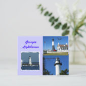 Georgia Lighthouses Postkarte (Stehend Vorderseite)