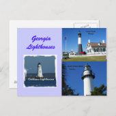 Georgia Lighthouses Postkarte (Vorne/Hinten)