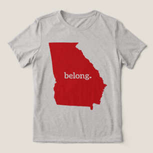 Georgia Map Belong Staatsstolz Tri-Blend Shirt