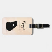 Georgia Map Gepäcktag, Begrüßung Gepäckanhänger (Vorderseite horizontal)