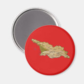 Georgia Map Magnet (Vorderseite/Rückseite)