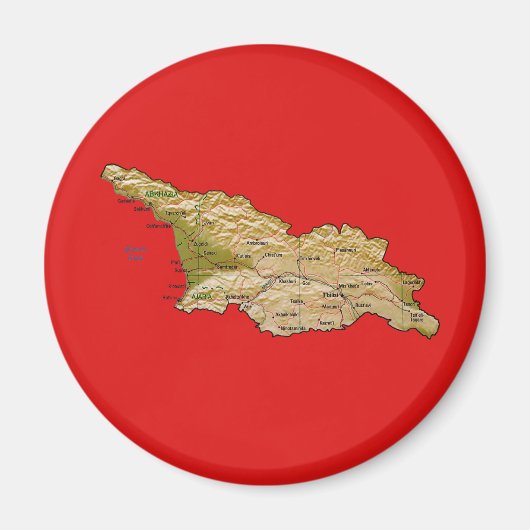 Georgia Map Magnet (Vorne)
