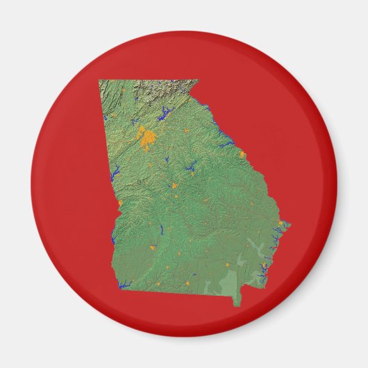 Georgia Map Magnet (Vorne)