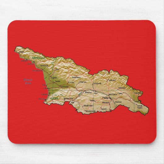 Georgia Map Mousepad (Vorne)