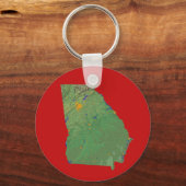 Georgia Map Schlüsselanhänger (Vorderseite)