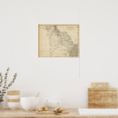 Georgia Map von Arrowsmith Poster (Küche)