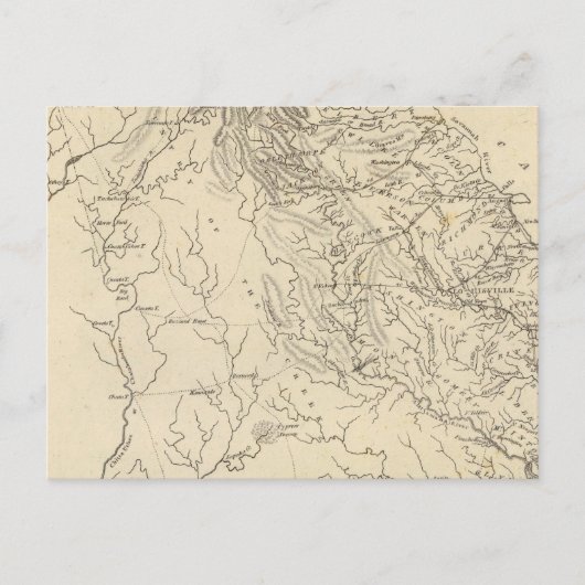 Georgia Map von Arrowsmith Postkarte (Vorderseite)