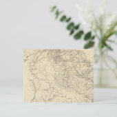 Georgia Map von Arrowsmith Postkarte (Stehend Vorderseite)