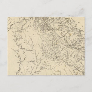Georgia Map von Arrowsmith Postkarte