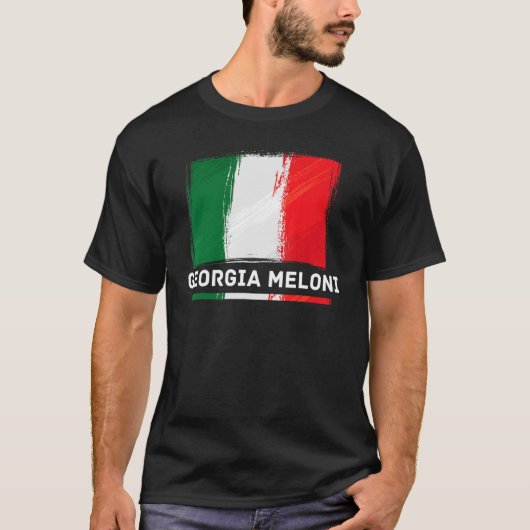 Georgia Meloni - Italienische Flagge für den Helde T-Shirt (Vorderseite)