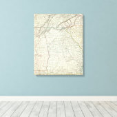 Georgia, NC, SC, Tenn, Ala, Florida Leinwanddruck (Insitu (Holzboden))