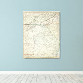 Georgia, NC, SC, Tenn, Ala, Florida Leinwanddruck (Insitu (Holzboden))
