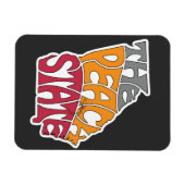 Georgia Nickname Word Art Magnet (Horizontal)