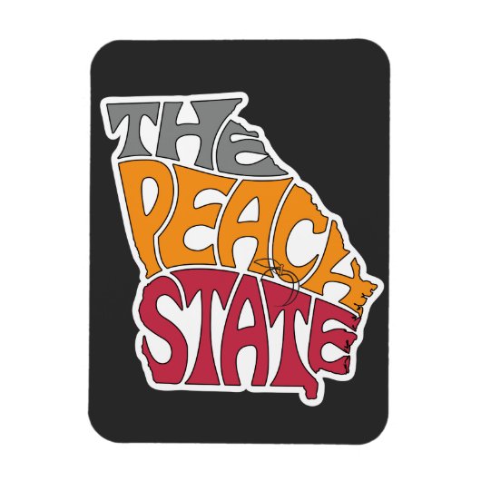 Georgia Nickname Word Art Magnet (Vertikal)