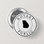 Georgia Notar Public Button (Vorne & Hinten)