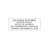 Georgia Notary Public Permastempel (Design)