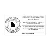 Georgia Notary Public Recognition Briefmarke Permastempel (Design)