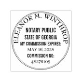 Georgia Notary Public Round  Permastempel (Design)