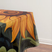 Georgia O Keefe Stil gelbe Sonnenblumen bei Sonnen Tischdecke (Beispiel)