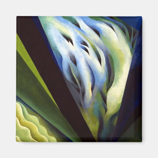 Georgia O Keeffe Blue und Green Music Magnet (Vorne)