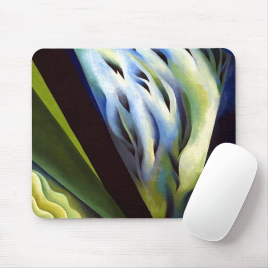 Georgia O Keeffe Blue und Green Music Mousepad (Mit Mouse)