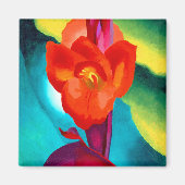 Georgia O Keeffe Red Canna Magnet (Vorne)