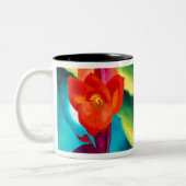 Georgia O Keeffe Red Canna Zweifarbige Tasse (Links)