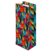 Georgia O'Keefe 1919 Red Canna Geschenktüte Für Weinflaschen (Rückseite Schrägansicht)