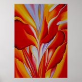 Georgia O'Keeffe - Abstraktion der Blume Poster (Vorne)