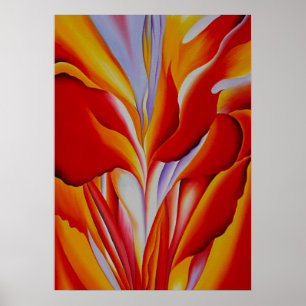 Georgia O'Keeffe - Abstraktion der Blume Poster